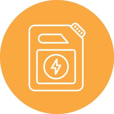 Pil. Web simgesi basit illüstrasyon