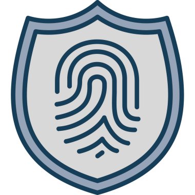 kalkan simgesi, vektör illüstrasyonu