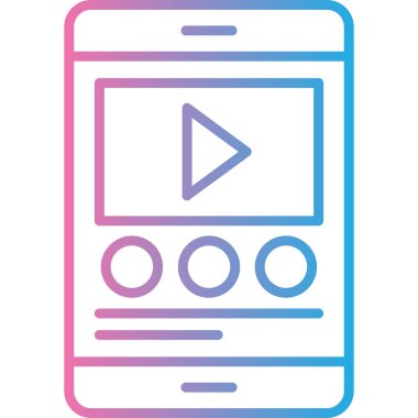 cep telefonu ikonu vektör illüstrasyonu