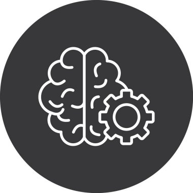 Vektör Beyin simgesi illüstrasyonu