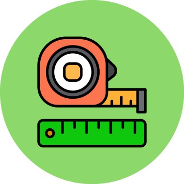 Teyp ikonu vektör illüstrasyon tasarımını ölç