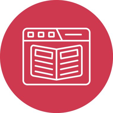 kitap simgesi, vektör illüstrasyonu