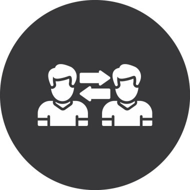 İş ve finans simgesinin vektör illüstrasyonu