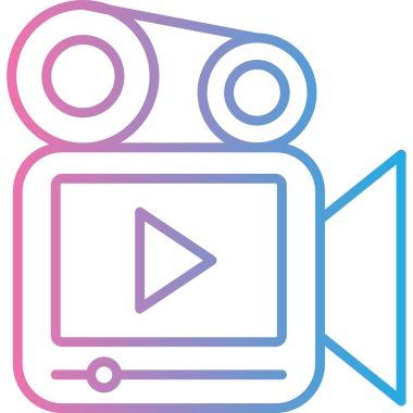 kamera simgesi, basit vektör illüstrasyon tasarımı