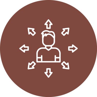 Sosyal medya simgesi, basit illüstrasyon