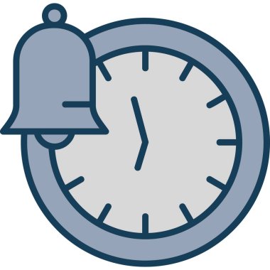 çalar saat simgesi, vektör tasarımı