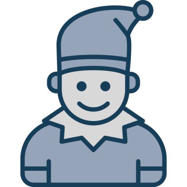 Noel 'de. Web simgesi vektör illüstrasyonu