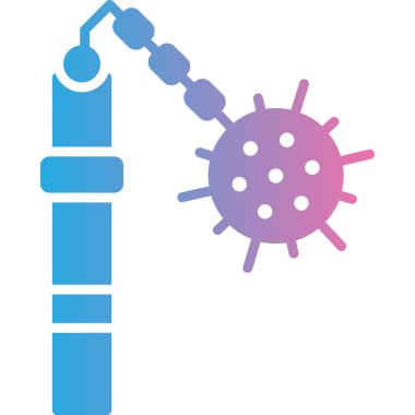Coronavirus covid 19 ve şırınga vektörü çizimi
