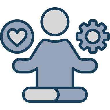 Bir insan simgesinin vektör illüstrasyonu