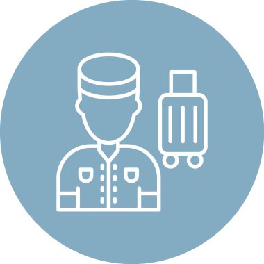 Seyahat simgesinin vektör illüstrasyonu