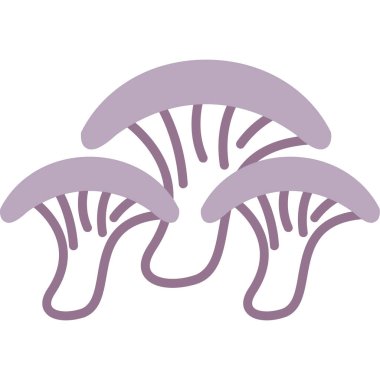 Taze mantar, illüstrasyon, beyaz arka plan vektör.