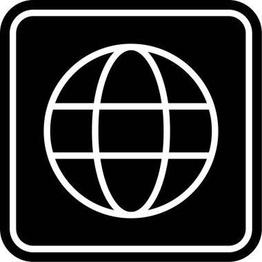 Beyaz arka plan üzerinde izole küre simgesi