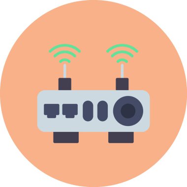 Yönlendirici. Web simgesi basit illüstrasyon