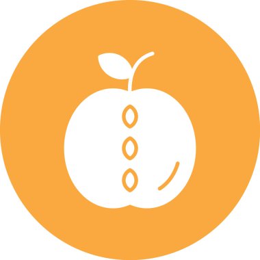 meyve ikonu vektör illüstrasyonu