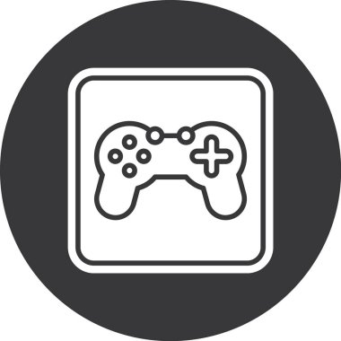 Oyun simgesinin vektör illüstrasyonu