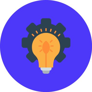 Ampul. Web simgesi basit illüstrasyon