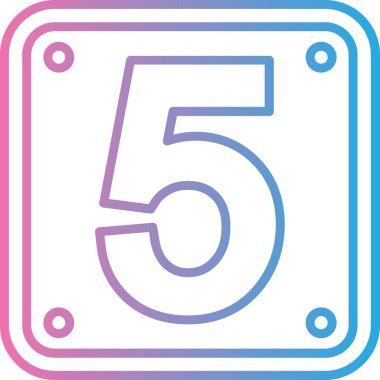 5 5 modern simge vektör illüstrasyonu