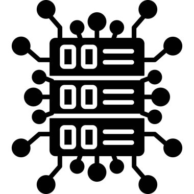 Çip. Web simgesi basit illüstrasyon