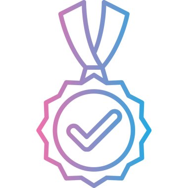 Madalya. Web simgesi basit tasarım