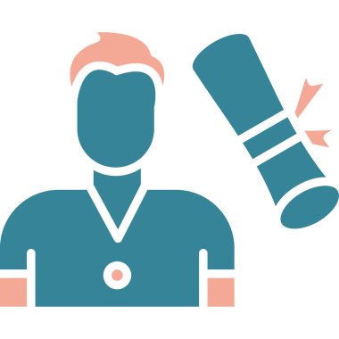 Tıbbi sağlık hizmetlerinin düz simgesi