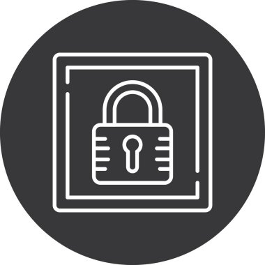 ikon vektör illüstrasyonunu kilitle