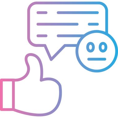 Sohbet mesaj simgesi - ana hatlar biçimi