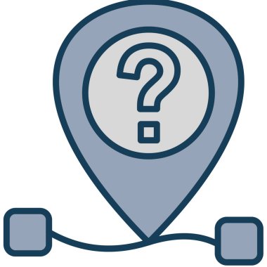 harita pin ikonu vektör illüstrasyonu