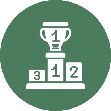 ödül kupa simgesi, vektör illüstrasyon tasarımı