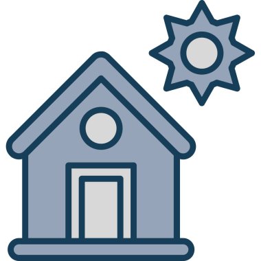 ev simgesi vektör illüstrasyonu