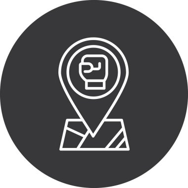 konum pin simgesi, vektör illüstrasyonu