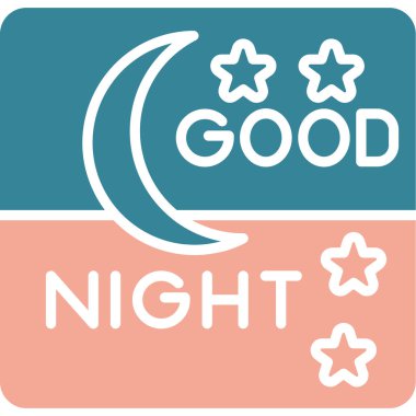 İyi geceler vektör illüstrasyonu