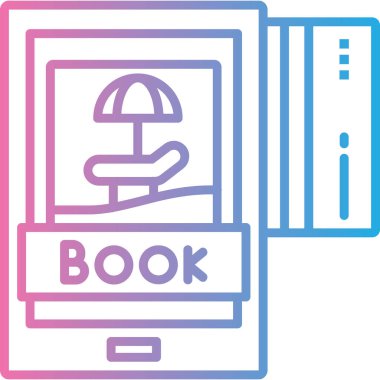 Kitap. Web simgesi basit illüstrasyon