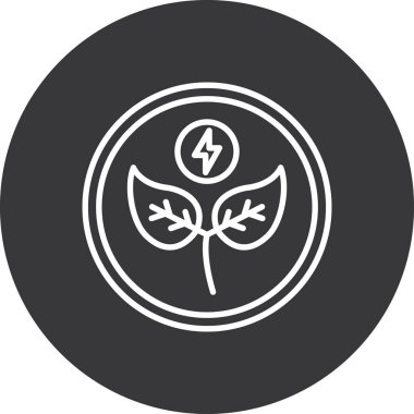 Yaprak simgesinin vektör illüstrasyonu