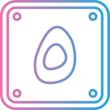 Yumurta simgesinin vektör illüstrasyonu