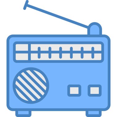 Radyo. Web simgesi basit tasarım