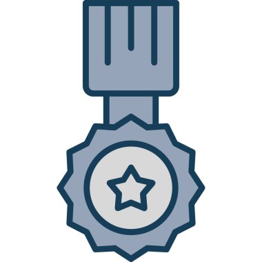 Rozet simge vektör çizim