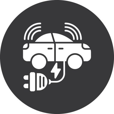 Araba simgesinin vektör çizimi modern araba tamiri