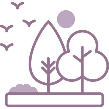 Ağaç. Web simgesi basit illüstrasyon