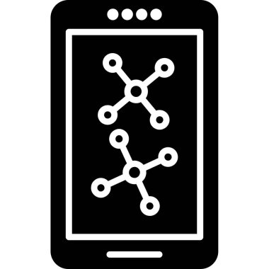 cep telefonu ikonu vektör illüstrasyonu