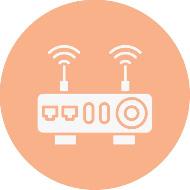 Yönlendirici. Web simgesi basit illüstrasyon