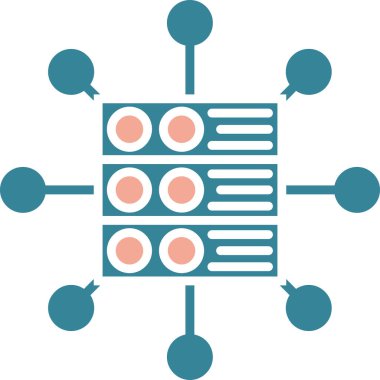 Bir ağın vektör simgesi