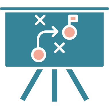 Reklam panosu. Web simgesi basit illüstrasyon