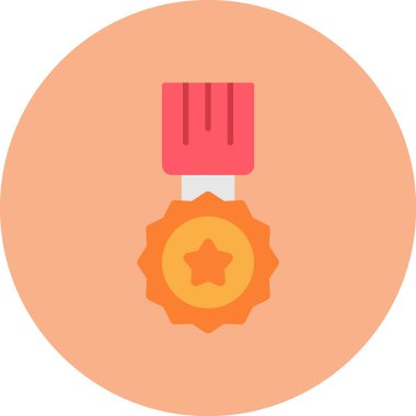 Rozet. Web simgesi basit illüstrasyon