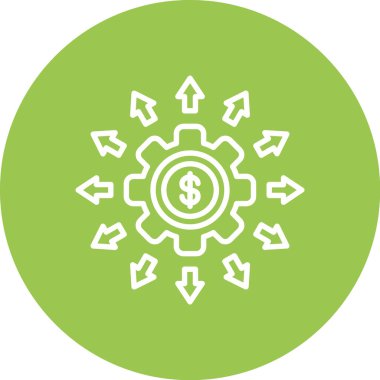 Modern bir simgenin vektör illüstrasyonu