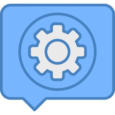 dişli simgesinin vektör illüstrasyonu