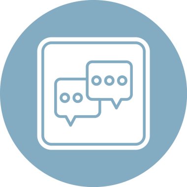 Sohbet simgesinin vektör illüstrasyonu