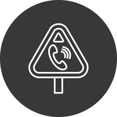 telefon vektör simgesi modern illüstrasyon