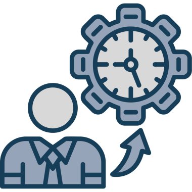 saat zaman simgesi doldurulmuş özet biçimi