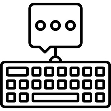 Klavye. Web simgesi basit tasarım