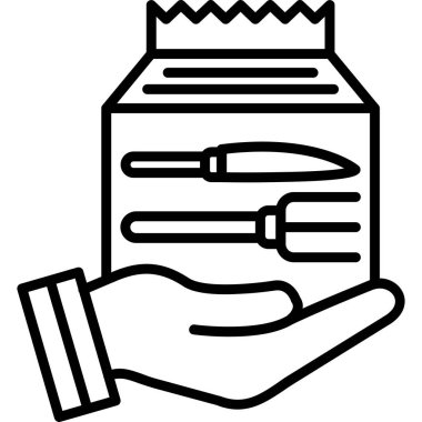 Yemek ve şişeyle el.